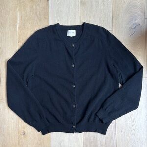 Loulou Studio Black Knit Cardigan Sweater